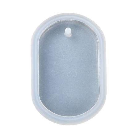 Oval silicone mold for resin - 46x27.5x7mm